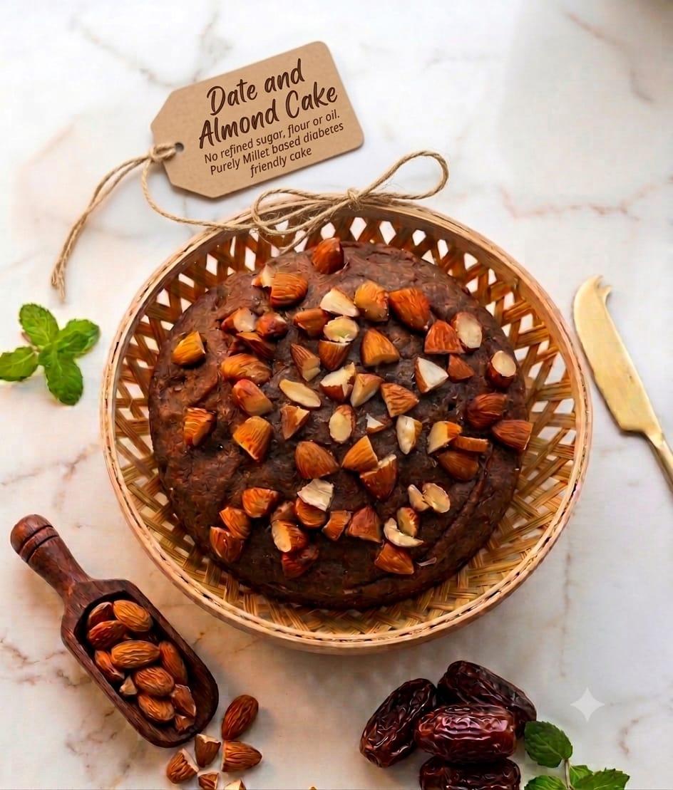 Dates Almond Cake