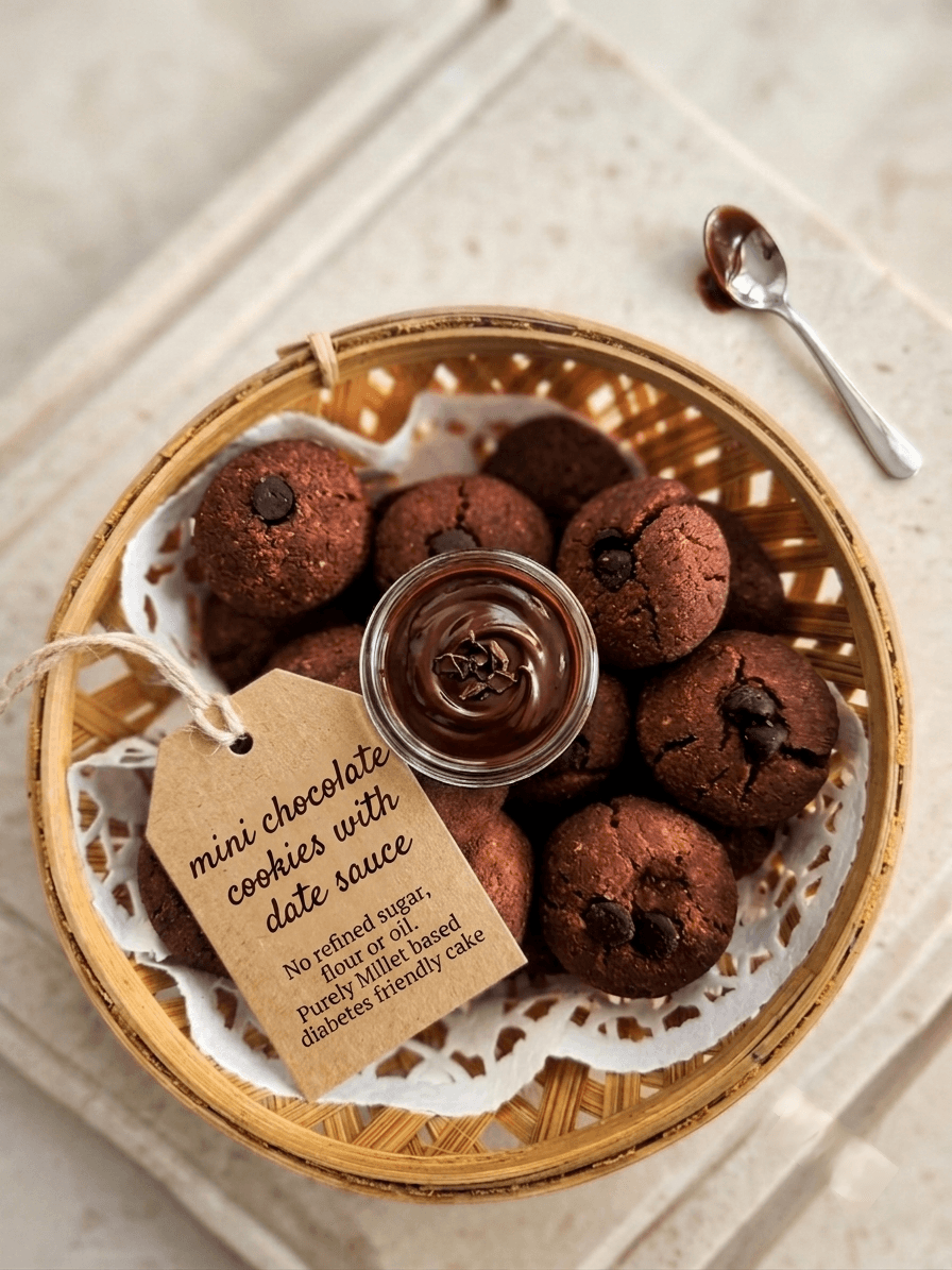 Mini Chocolate Cookies Basket